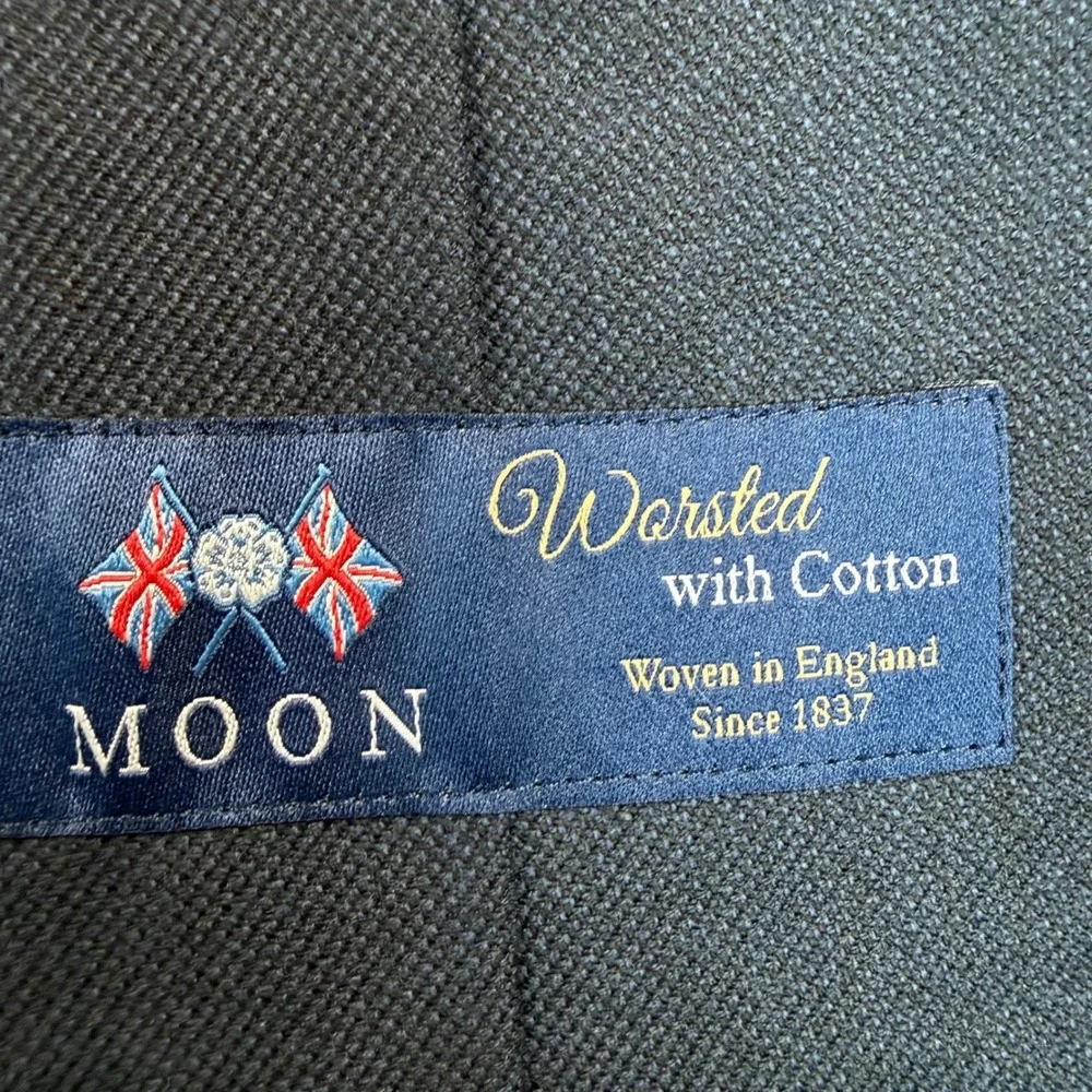 J.Crew Mens 44R Ludlow Blazer Navy Blue Moon England Wool Cotton BH230